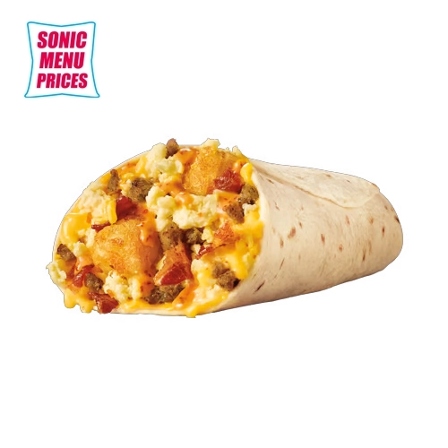 Ultimate Meat & Cheese Breakfast Burrito