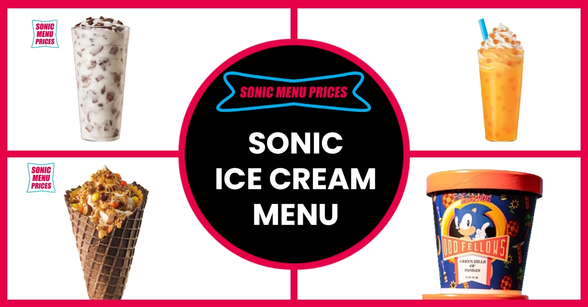 Sonic Ice Cream Menu