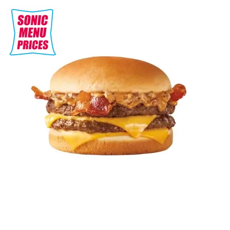 Peanut Butter Bacon SuperSONIC Double Cheeseburger