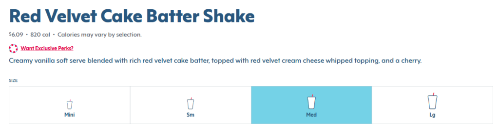 Red Velvet Cake Batter Milkshake